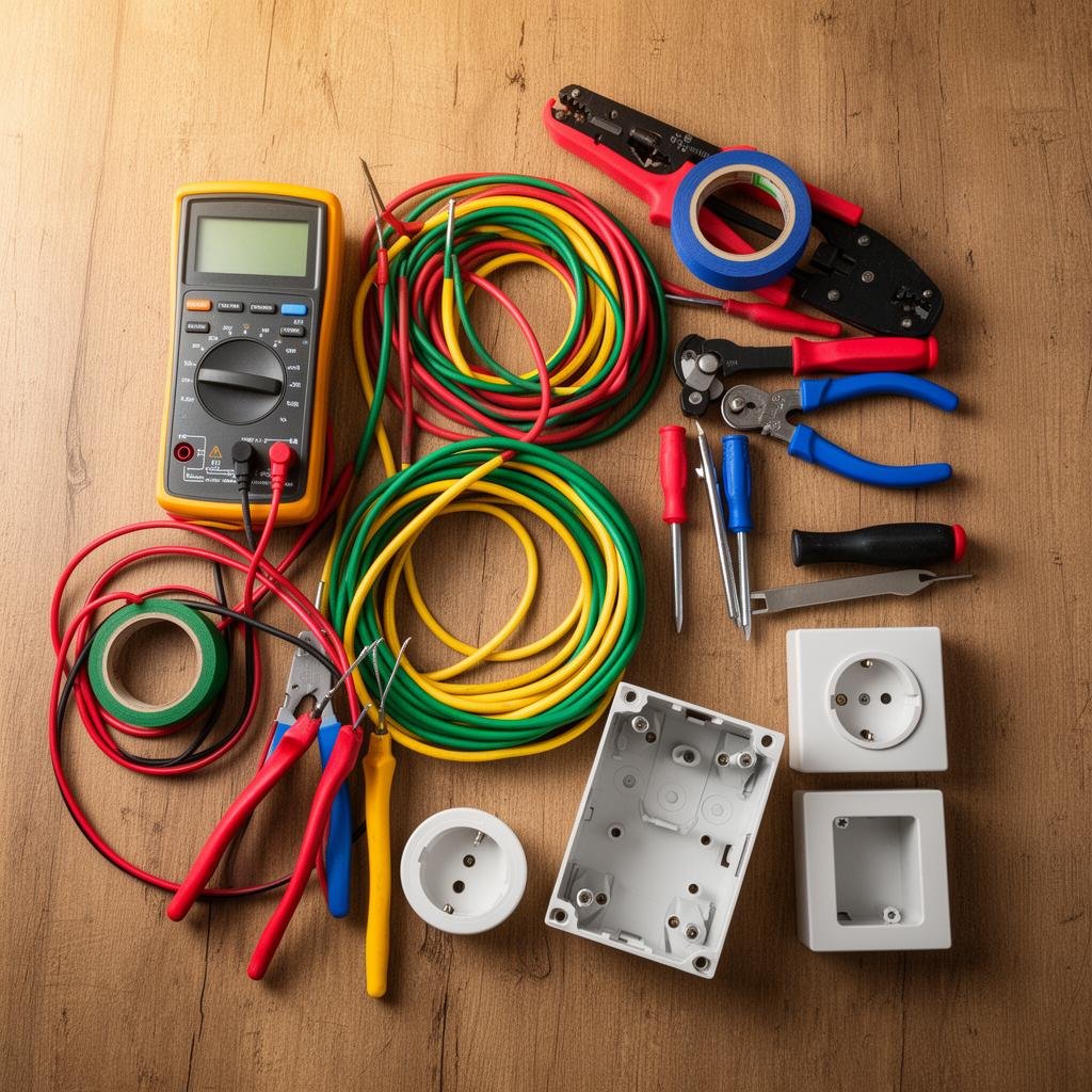 Ferramentas profissionais de eletricista